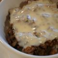 harumii's cooksnap of when they made 残ったミートソースはドリアにして✿.