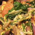 黒めんぼう's cooksnap of when they made 水菜と麩と椎茸の卵とじ＊母の味＊.