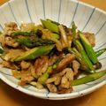 るなさかな's cooksnap of when they made ご飯が進む♪アスパラと薄切り豚の炒めもの.