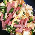 KANAYAME's cooksnap of when they made 厚揚げで作る、ゴーヤちゃんぷるー.