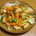 55才のおじさん's cooksnap of when they made 鶏肉とちんげん菜のオイスターソース炒め.