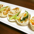 ぽんずー's cooksnap of when they made 餃子の皮で簡単ピザ風サラダ.