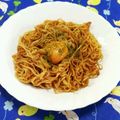 もえちゃんはは's cooksnap of when they made 日清焼そばに黄身乗せでとろウマっ.
