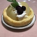 cremson's cooksnap of when they made パイシート使用♪ピーチカスタードパイ.
