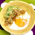 梅乃花おり's cooksnap of when they made すき家まぜのっけ風オクラ&温玉.