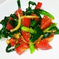 みゅう様だ's cooksnap of when they made トマトとニラのナムル風サラダ.