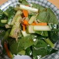 なみちちょこ's cooksnap of when they made 小松菜を生で！簡単小松菜サラダ☆.