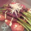 おいしいダイスキ's cooksnap of when they made 簡単！アスパラのつくね巻き.