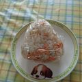 ラリー＆サラ's cooksnap of when they made 鮭山椒おにぎり.