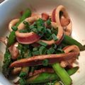 izoopu's cooksnap of when they made アスパラといかのガーリックバター醤油炒め.