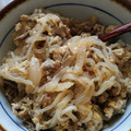 Mtut's cooksnap of when they made しらたきたっぷり卵とじ牛丼.