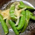 ひい◡̈♥︎'s cooksnap of when they made スナップえんどう＆新玉ねぎの甘辛みそ炒め.