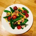 piguチャン's cooksnap of when they made 簡単！スナップエンドウとベーコンの卵炒め.