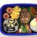 りえぴぃ～'s cooksnap of when they made ★キャラ弁★ バルタン星人 おにぎり♪.