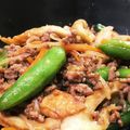 笑ワラ笑's cooksnap of when they made ♡スナップえんどうと蒟蒻の味噌炒め♡.