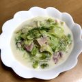 せぴこ☆'s cooksnap of when they made 【農家のレシピ】レタスのクリーム煮.
