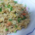いなっちくん's cooksnap of when they made 簡単☆納豆と絹さやの卵チャーハン.