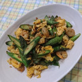 ラリー＆サラ's cooksnap of when they made えびとアスパラの卵炒め.