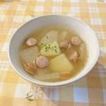 オレンジリング's cooksnap of when they made じゃがいも大根ウインナーのほっこりスープ.