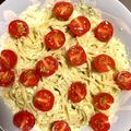 つたき's cooksnap of when they made バジルとトマトの豆腐クリームスパゲティ.