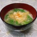 ＠迷子＠'s cooksnap of when they made ❤水菜とエノキのお味噌汁❤.