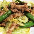 nao0505's cooksnap of when they made スナップえんどうと豚肉の炒め物.