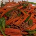 channmaki's cooksnap of when they made にんじんとピーマンの肉味噌炒め.