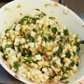 （・×・）♪'s cooksnap of when they made 長いもとオクラのおかか和えぶっかけ冷奴.