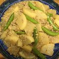 愛とココ's cooksnap of when they made 大根の豚挽肉あんかけ炒め煮.