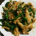 Lily322's cooksnap of when they made 豚コマ切れ肉で☆きのことニラの辛味噌炒め.