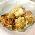 Bau109's cooksnap of when they made 揚げない竹輪フライ＊マヨポテトはさみ.