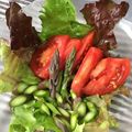 みいこまま's cooksnap of when they made 紫アスパラのサラダ.
