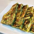 まちゃ☆彡's cooksnap of when they made ランチおやつに！空豆青じそのチヂミ.