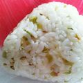 キャラメグ♪'s cooksnap of when they made 大根の葉と梅で☆おにぎり.