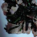 赤き血のイレブン's cooksnap of when they made ほうれん草のベーコン炒め.