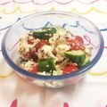 mayunaCook's cooksnap of when they made トマトきゅうりのカプレーゼ風サラダ.