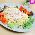 Chikatan☆'s cooksnap of when they made マルちゃん正麺冷やし中華 ツナサラダ盛り.