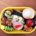 Bucchiiiii's cooksnap of when they made ドラえもん ジャイアン スネ夫 キャラ弁.