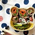 MI‐RIN's cooksnap of when they made お弁当に♪豚肉と人参のお花肉巻き*.