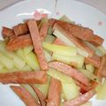 あ★☆り's cooksnap of when they made スパムとじゃがいもの炒めたの.