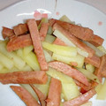 あ★☆り's cooksnap of when they made スパムとじゃがいもの炒めたの.