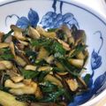 かこみ's cooksnap of when they made ナスとニラの七味風味のさっぱり野菜炒め　.
