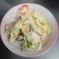 クックOF601O☆'s cooksnap of when they made レタス、大葉、蟹カマのマヨポン酢サラダ.