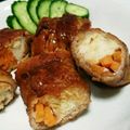 ねーさん丸's cooksnap of when they made 高野豆腐の照り焼き肉巻き♪お弁当にも!.
