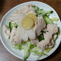 たこあママ's cooksnap of when they made 【自分用メモ】蒸し鶏(フライパン使用).