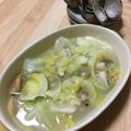 結真は道産子♪'s cooksnap of when they made レンジで簡単あさりとキャベツのワイン蒸し.