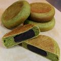 たにたーに's cooksnap of when they made 抹茶の平焼きあんぱん♡.