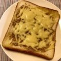 ♡кауо♡'s cooksnap of when they made １人ランチに♥ごまチーズトースト.