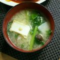 M130018's cooksnap of when they made Ｍ味噌汁（蕪と厚揚げ）.