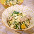 さるちゃんばなな's cooksnap of when they made 鶏肉とニラの卵とじ丼.